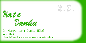 mate danku business card